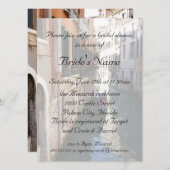 Bridal Shower for Venetian Theme Wedding Invitation (Front/Back)