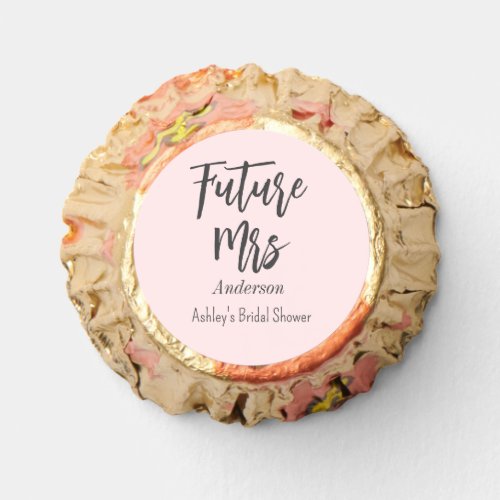 Bridal Shower Future Mrs Blush Pink  Reeses Peanut Butter Cups