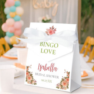Bridal Shower Game Bingo Card – Prize Favor Box