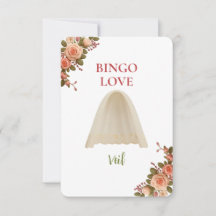 Bridal Shower Game Bingo Card – Veil