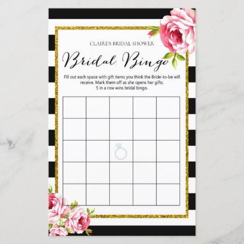 Bridal Shower Game _ Bridal Bingo