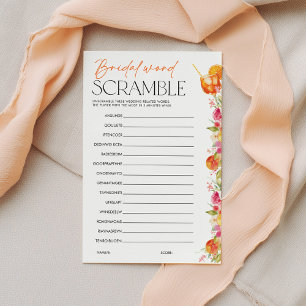 Bridal Shower Game Bridal Word Scramble Spritz