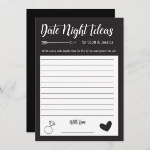 Bridal Shower Game Date Night Ideas Invitation