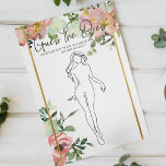 Bridal Shower Game Eggshell Blush Guess the Dress Flyer<br><div class="desc">Guess the dress bridal shower game. Give each guest a card and have them guess draw what they think the bride-to-be will wear on her wedding day.  Soft watercolor Eggshell and Blush Floral .  Coordinating back. Matching items to complete your event collection are available in our Zazzle store!</div>