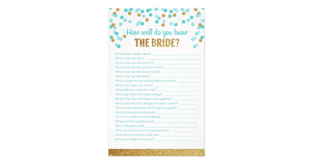 a c baby shower b game you do Game Shower Bridal How bride know the well