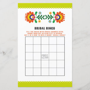 Bridal Shower Games Bingo Game Wedding Fiesta