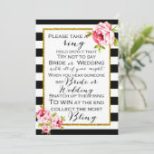 Bridal Shower Games x2 - Ring game | Apron Invitation (Standing Front)