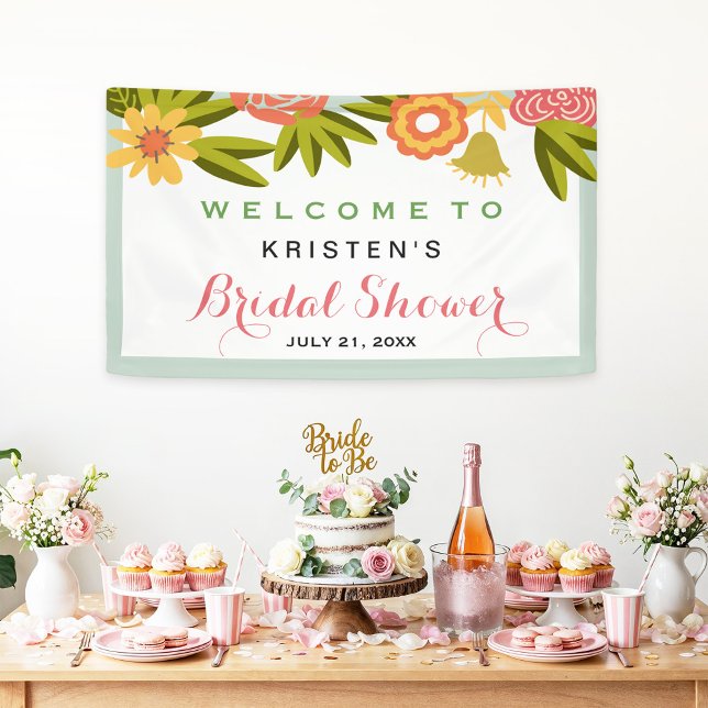 Bridal Shower Garden Blooming Flowers Nature Banner (Creator Uploaded)