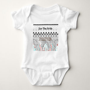 Bridal Shower Gift Art Print Baby Bodysuit