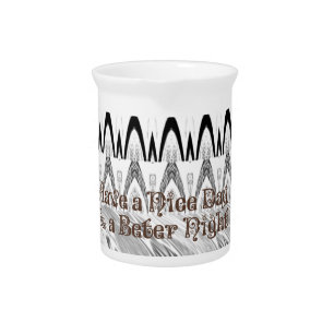 Bridal Shower Gift Art Print Beverage Pitcher