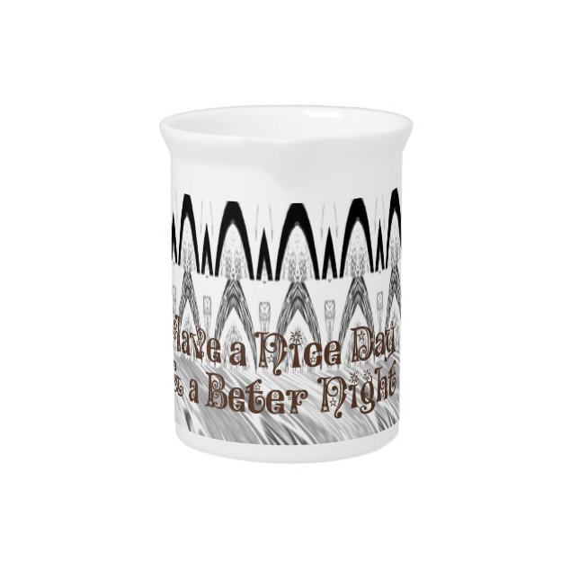 Bridal Shower Gift Art Print Beverage Pitcher (Front)