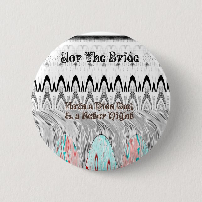 Bridal Shower Gift Art Print Button (Front)