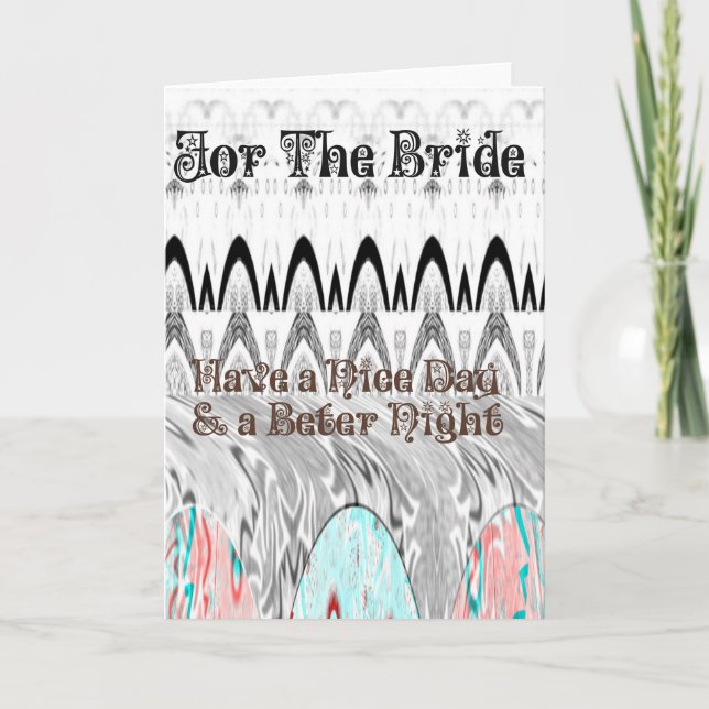 Bridal Shower Gift Art Print Card (Front)