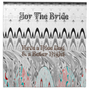 Bridal Shower Gift Art Print Cloth Napkin