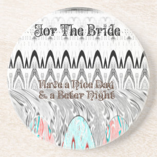 Bridal Shower Gift Art Print Coaster