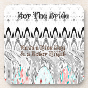 Bridal Shower Gift Art Print Drink Coaster