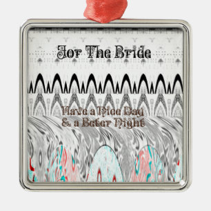 Bridal Shower Gift Art Print Metal Ornament