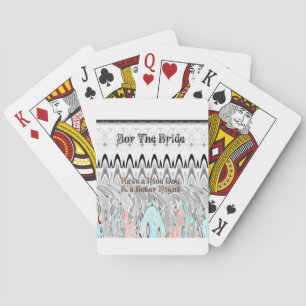 Bridal Shower Gift Art Print Poker Cards