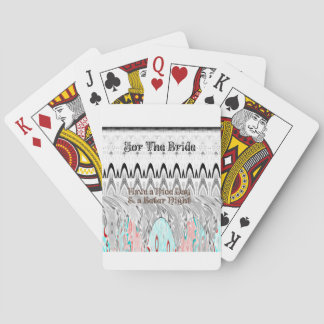 Bridal Shower Gift Art Print Poker Cards