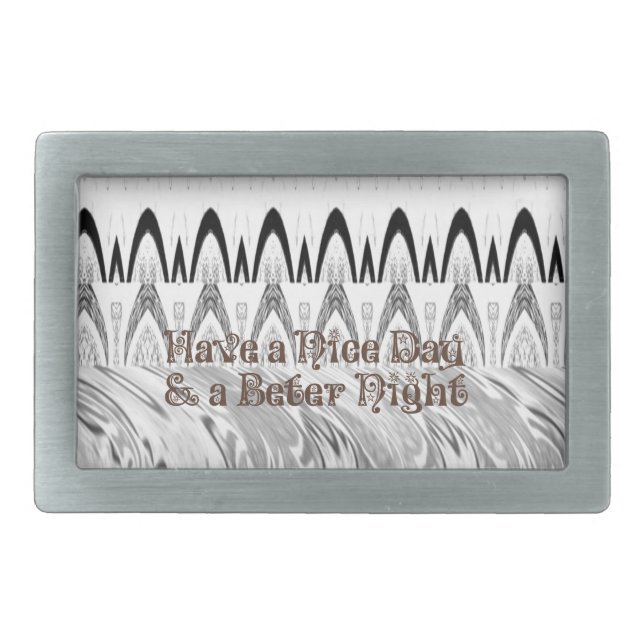 Bridal Shower Gift Art Print Rectangular Belt Buckle (Front)