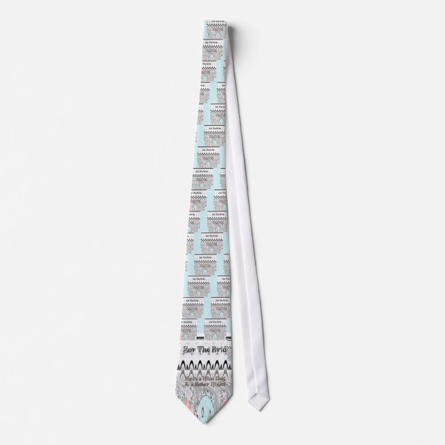 Bridal Shower Gift Art Print Tie (Front)