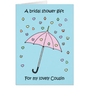 Bridal Shower Gift for Cousin Cards