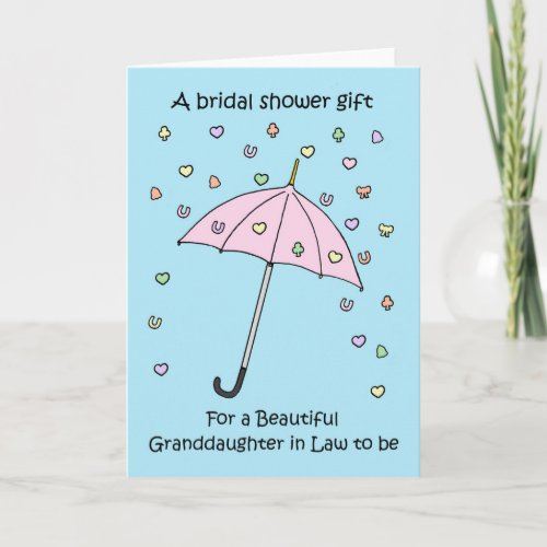 Bridal Shower Gift for Future Granddaughter in Law Card