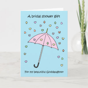 Bridal Shower Gift for Goddaughter. Invitation