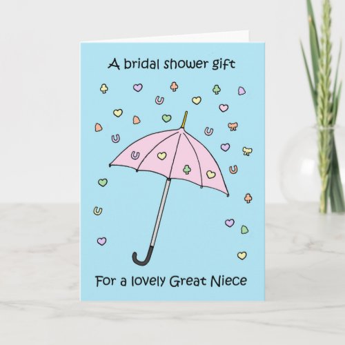 Bridal Shower Gift for Great Niece Invitation