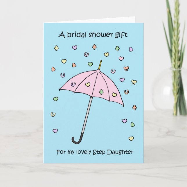 Bridal Shower Gift for Step Daughter. Invitation (Front)
