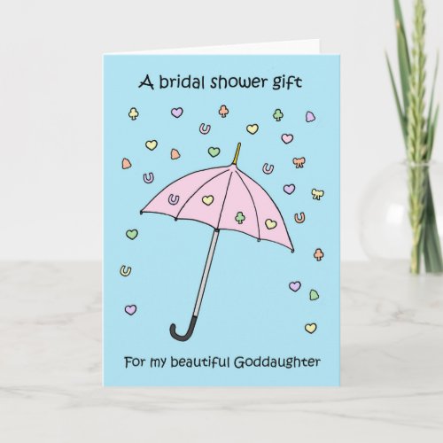 Bridal Shower Gift is Goddaughter Invitation