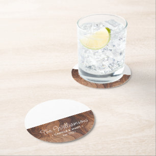 Bridal Shower Gift, Personalized Coasters, Housewa Round Paper Coaster