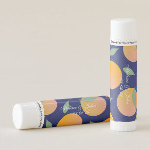 Bridal Shower Gradient Fruity Oranges Blue Lip Balm