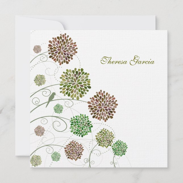 Bridal Shower Green Gables Personalized Invitation (Front)