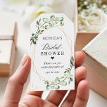 Bridal Shower Greenery Eucalyptus Gold Frame Gift Tags<br><div class="desc">Customize this " Greenery Eucalyptus Gold Frame Bridal Shower Thank You Gift Tag" to add a special touch. It's a perfect addition to match your colors and styles. For further customization,  please click the "customize further" link and use our design tool to modify this template.</div>