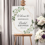 Bridal Shower Greenery Eucalyptus Gold Geometric Foam Board<br><div class="desc">Add a touch of greenery to your bridal shower with this stunning foam board decoration. The combination of greenery eucalyptus and gold geometric patterns creates a modern and chic design that will elevate your décor. With Zazzle's design tool, you can easily customize it to match your bridal shower theme. This...</div>