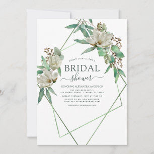 Bridal Shower Greenery Eucalyptus Magnolia Invitation