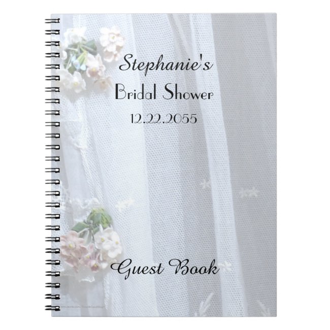 Bridal Shower Guest Book, Vintage Lace