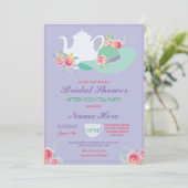 Bridal Shower Hat Bachelorette Tea Party Invite (Standing Front)