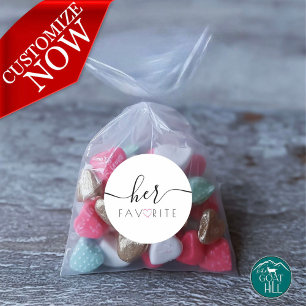 Bridal Shower Her Favorite Classic Round Sticker