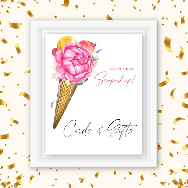 Bridal shower - Ice cream - Cards and Gifts Poster (Creator Uploaded)