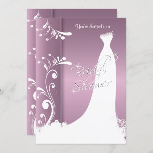 Bridal Shower in a Beautiful Lavender Invitation