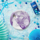 Bridal Shower in a Pretty Purple and White Paper Plates (Party)