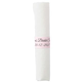 Bridal Shower in Light Pink: Napkin Bands