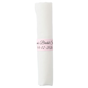 Bridal Shower in Light Pink: Napkin Bands