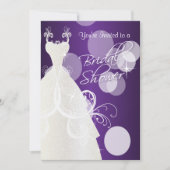 Bridal Shower in Metallic Purple Invitation (Front)