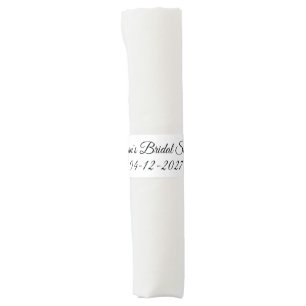 Bridal Shower in White: Napkin Bands