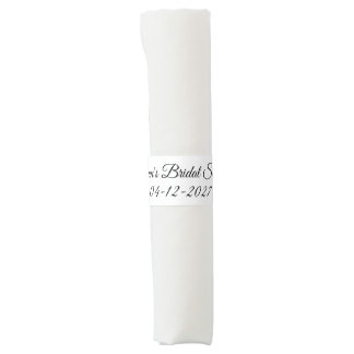 Bridal Shower in White: Napkin Bands