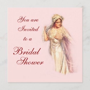 Bridal Shower Invitation by Vintagearian at Zazzle