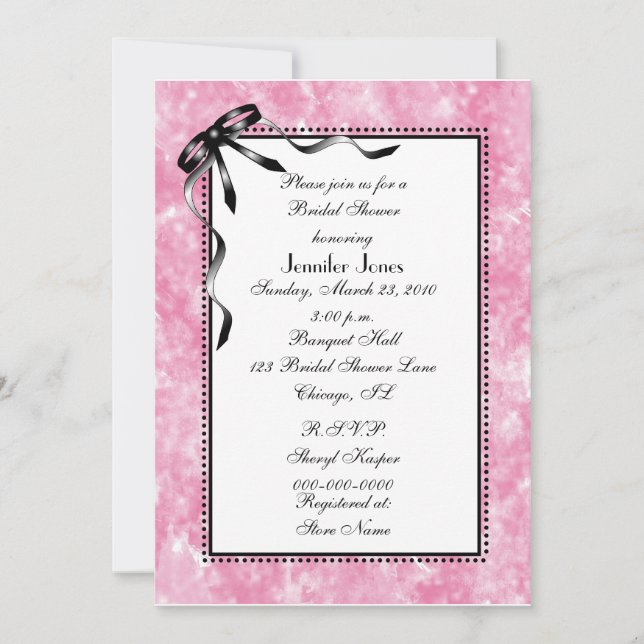 Bridal Shower Invitation (Front)